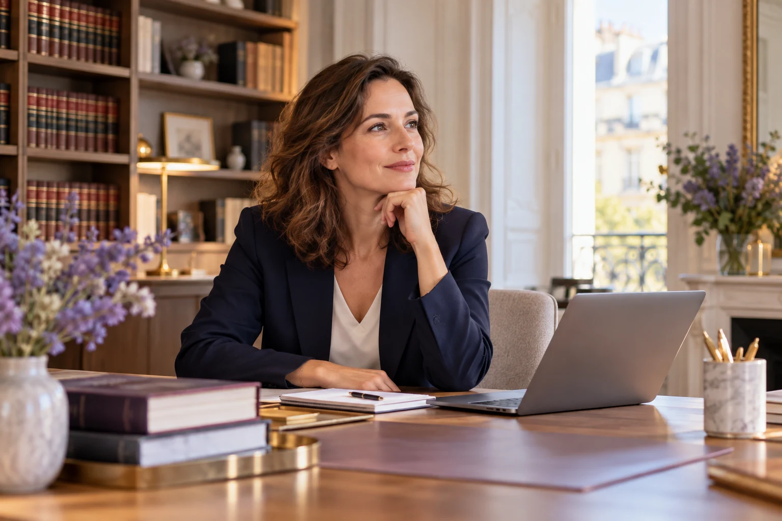 Une professionnelle dans un bureau de conseil